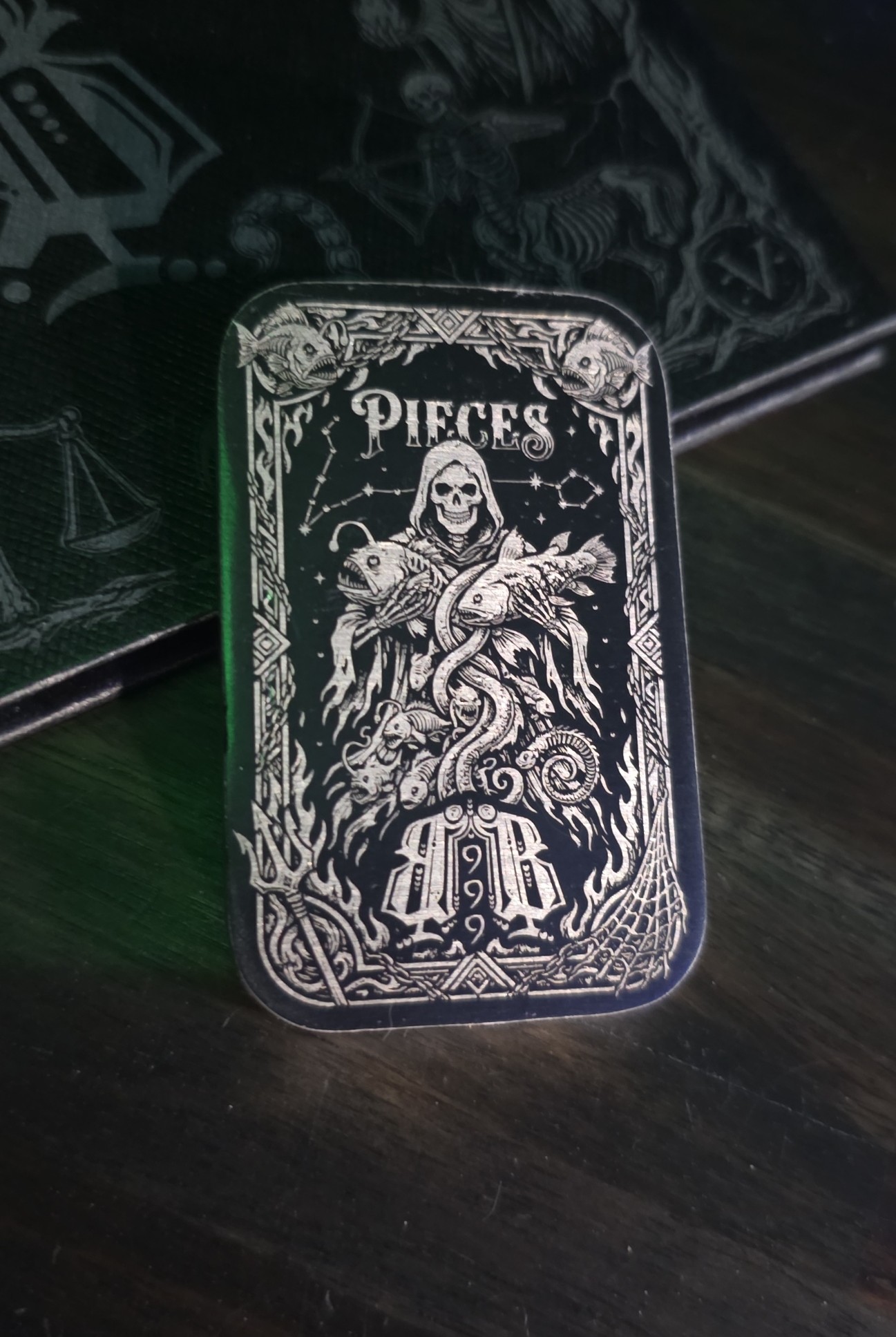 Pisces Silver Bar Back